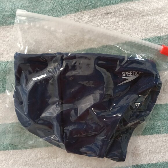 (*) VINTAGE 1" SIDES SPEEDO SWIM BRIEF, SIZE 30", NAVY BLUE - (Pre-owned) - Picture 8 of 8